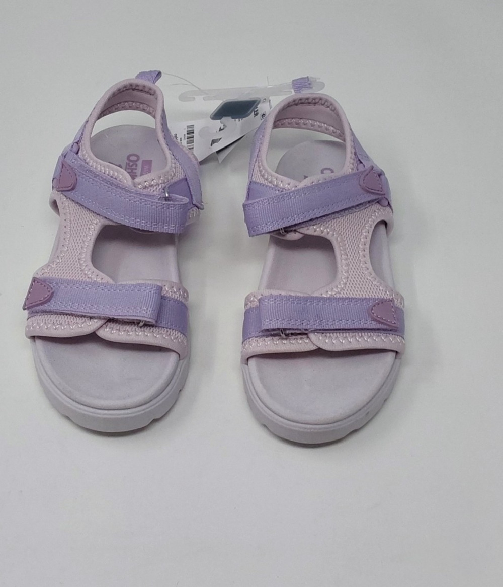 OshKosh B’gosh Toddler Girls Sandals Size 12 Purple Meadow-G Hook & Loop NEW
